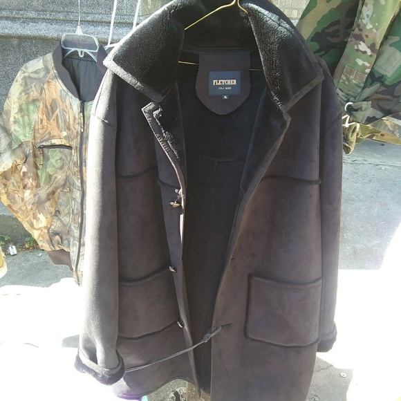 Fletcher Men's Coat Made In Italy - Picture 4 of 5